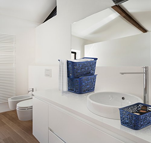 Rotho 1167308080 Aufbewahrungskorb Urban gross, aus Kunststoff PP, praktisch und schick, Inhalt 10 L, circa 37 x 26,8 x 17,5 cm, schwarz - 2