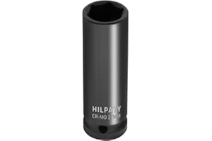HILPATY Hlipaty Chiave a Bussola ad Impatto 17 mm con Attacco da 1/2", Cr-Mo, Lunghezza 78 mm