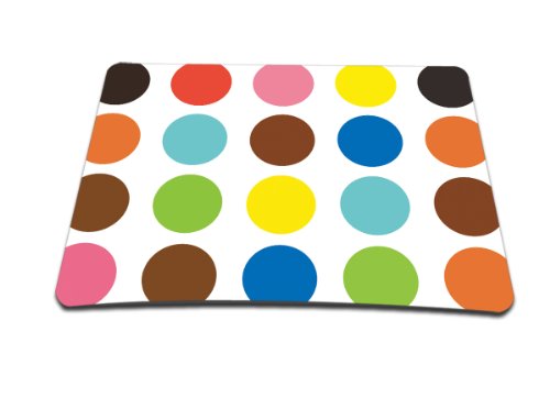Luxburg® Design Mousepad Mausunterlage Mauspad, Motiv: Bunte Kreise