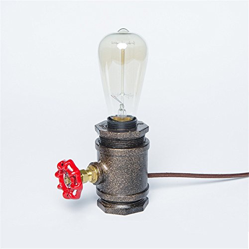 Preisvergleich Produktbild JUN Regal Retro Wohnzimmer Schlafzimmer Nachttischlampe bar Tischleuchte kreative Geschenke Kleine Schreibtischlampe Röhrenlampe (ohne die Lichtquelle)