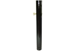 WOLFPACK LINEA PROFESIONAL Wolfpack 22011020 Tubo Estufa Negro Vitrificado de 120 mm. Con Llave de 25 cm.