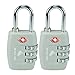 Texas USA - TSA Lock - Pack of 2 Grey Locks - Mandatory for US Customs ( ONLY ORIGINAL BRANDED LOCK ONLINE ! ) RS.650.00