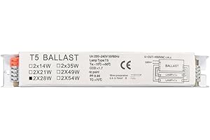 WaTudouYe Ballast Électronique À Large Tension T5 Ballasts De Lampe Fluorescente 220-240V Ballasts À Démarrage À Large Tension Pour Ballast De Remplacement D'usine