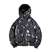 Produktbild Herren Winterjacke Steppjacke,Dasongff Hoodie,Dicker Kapuzenmantel,Große Größen Männer Daunenmantel Freizeitjacke Motorradjacke Windbreaker Einfarbig Parka