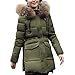 Produktbild Hanomes Damen pullover, Frauen Winter Warme Oberbekleidung Kapuzenmantel Schlank Baumwolle gefütterte Jacke