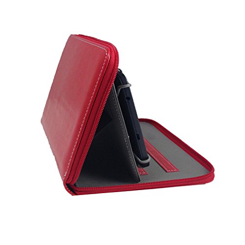 Blaupunkt Discovery 720 Multimedia-Tablet / 17,78 cm / 7.0 “ Tablet Pc Tasche mit Drehfunktion + Touch Pen – 360° 7 Zoll Reißverschluss Rot - 2