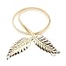 Young & Forever "ELITE COLLECTION" RED CARPET Celebrity Inspired Diwali Gift Special Golden Diva Dainty Leaves Golden Skinny Stretch Metal Belt For Women by CrazeeMania (B25041) RS.530.00