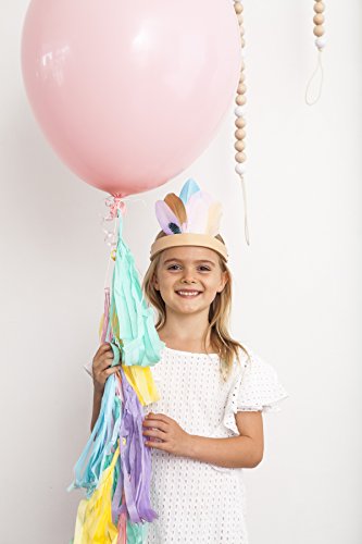 Fertige Pastell-Regenbogen-Farbene Fransen-Girlande – Tassel Girlande - 4