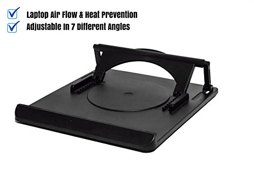 Laptopständer, Laptop Stand Notebookständer Notebook Kühler belüftet verstellbar geeignet für Macbook Air Laptops Notebooks Tablets Bücher, 15,6″, 360° - 3