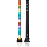 Gaman Sese Duyarlı Ekolayzer 32 Led 8 Mod 18 Renk &Ccedil;ubuk Led