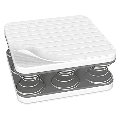 Linens Limited Unbound Spring Interior Foam Surround Cot Mattress, 120 x 60 x 10 Cm