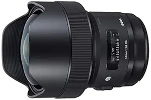 Sigma 14mm F/1.8 DG HSM Art Lens for Canon DSLR Camera (Black)