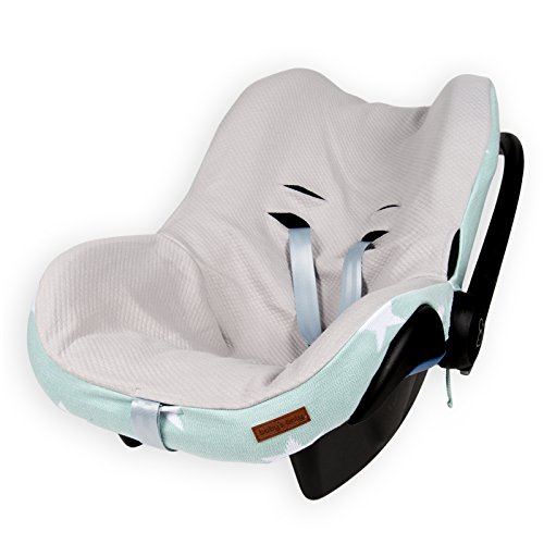 Baby's Only 915592 Bezug für Babyschale 0+ Stern mint / weiss