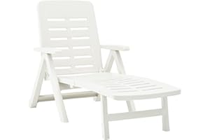 VIDAXL Ipae-Progarden Tumbona Plegable con Ruedas SMERALDO Blanco
