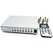 Produktbild Geree Mini Farbe 4 CH Kanal CCTV Video Quad Prozessor Splitter Überwachung Sicherheit Hohe Auflösung Display Unterstützung IR-Fernbedienung Controller
