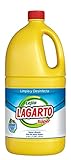 Desinfección general Lagarto Lejía Normal Super - Paquete de 8 x 2000 ml - Total: 1600 ml