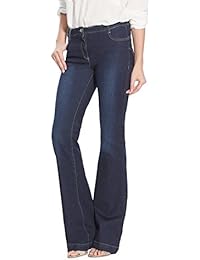 Balsamik - Vaqueros de campana push-up, estatura entre 1,60 y 1,69 m - Mujer