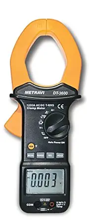 Metravi DT-3600 Big Jaw AC/DC Clamp Meter 1200A T-RMS AC/DC, Auto-ranging with Analogue Bar Graph