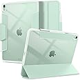 Spigen Ultra Hybrid Pro Full Cover Folio Case Compatible with iPad Air 11inch M2 (2024) / iPad Air 10.9inch 5th Gen(2022) / 4th Gen(2020) [Pencil Holder] [Trifold Stand] - Green
