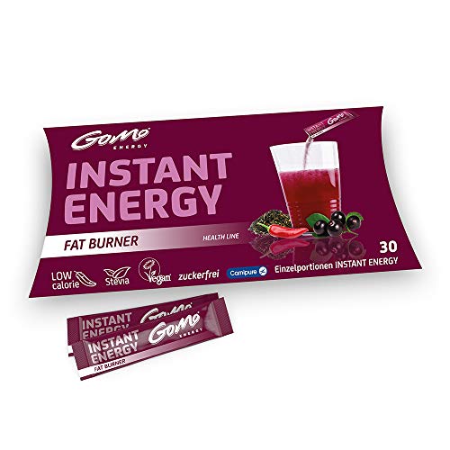 GoMo ENERGY® Boisson Énergie Métabolisme Sans Sucre | + 1500 mg L-Carnitine + 200mg Acai + 100mg Extrait de Thé Vert + 70mg Caféine + Vitamines ? Boisson Thermogénique | METABOLISER 30 portions