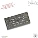 Produktbild Drohnenkennzeichen / Drohnen Kennzeichnung / Kennzeichen / Fluggerätekennzeichnung / Quadrocopterkennzeichnung inkl. individueller CNC Gravur und doppelseitigem Klebeband (Al-4020-Edeltahllook-Adler)