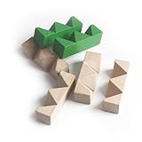 Andux 4pcs / set Puzzle Entsperren Holzspielzeug Kongming Verschluss Luban Lock3D Holz-Würfel Gehirn Teaser Puzzle Wizard Magic Cube 4 Satz KMS-01 - 4
