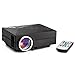 Tera® GM60A Beamer LED HD Projektionsapparat Mini Multimedia Heimkino-Projektor 1080P Home Cinema Theater für Video Film TV Game in Büros Bildungseinrichtung