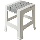 K&uuml;&ccedil;&uuml;k Boy Kaymaz Tabanlı Ev Ofis Taburesi - 120 Kg Taşıma Kapasiteli Kaymaz Banyo Taburesi - &Ccedil;ocuk Taburesi - 31x35x35 cm (Gr