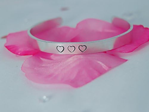 Heart bangle • past ~ present ~ future love ~ triple heart bangle • love jewellery • valentines gift • FREE valentines packaging • minimalist style • gift for her