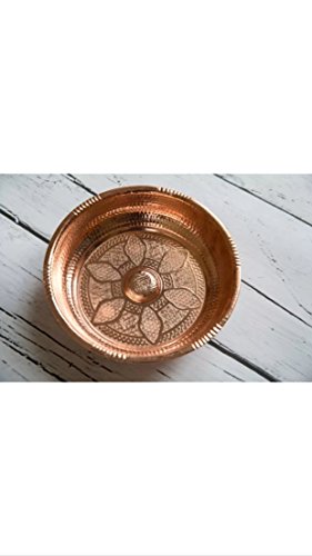 OMASES Hammam Bath Copper Bowl Dish Plate SPA Sauna Handmade Afgano Turkish Anatolian Egyptian Moroccan Tunisian by