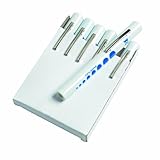 Timesco Disposable Pen Torch With Pupil Gauge, Pack of 6