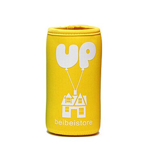 Feeder Milk Bottle Deading Warm Keep Pretecter Bag (13.5*7CM)/Yellow