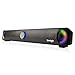 Produktbild L&Z Soundbar 10W USB Schlanke Soundbar/Bunte LED-Computer-Lautsprecher/Lautsprecher mit Mikrofon und Kopfhörer Jack angetrieben für PC/iPhone / Android