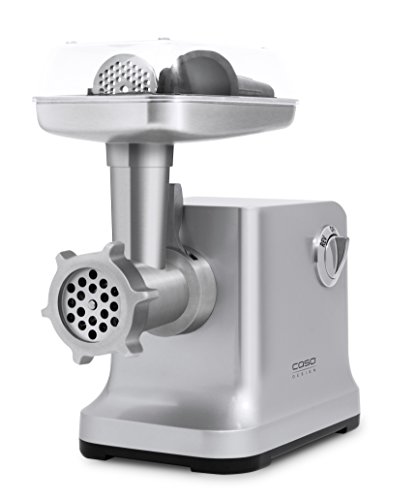 CASO FW2000 Elektrischer Fleischwolf, 800 Watt nominal, 2000 Watt locked, ca. 2kg/ Minute, Alu Guss Gehäuse, starker Motor - 4