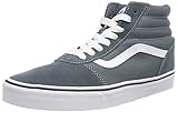 Cierre: Cordones Vans Ward Hi Suede/Canvas, Zapatillas Altas Hombre, Azul ((Suede/Canvas) Stormy Weather/White U0y), 39 EU