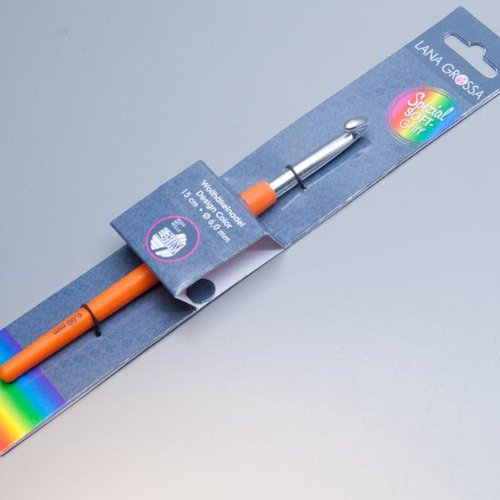 LANA GROSSA Häkelnadel Design mit Soft-Griff, Stärke 6.0 – Orange - 2