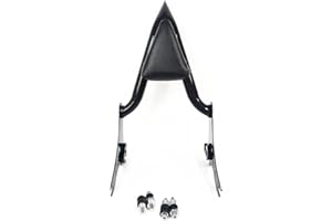 FJPACEMT Black Detachable Rear Passenger Sissy Bar Backrest with Pad Fit for Harley Softail Sport Gilde Low Rider S 2018 2019 2020 2021 2022