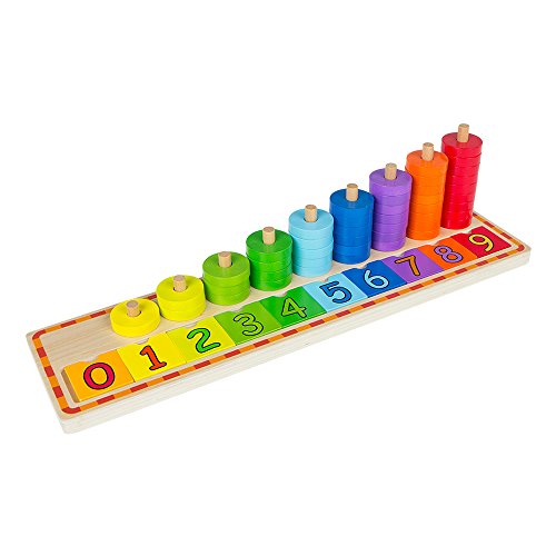 WOOMAX 43633 Wooden Educational Game, Parchis Colours, Sin Talla