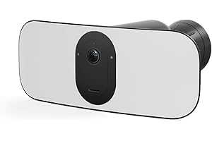 Arlo Floodlight Security Camera Outdoor + PIR, Quality 2K HDR, 160° Wide Angle, Weatherproof, Colour Night Vision, Ringing Alarm Siren, Up to 3000 Lumen, 2-Way Talk, Free Trial of Arlo Secure