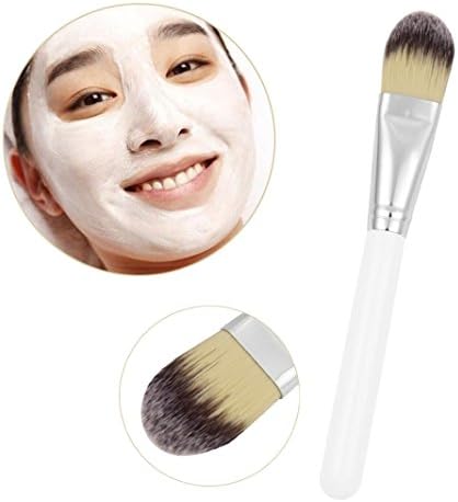 Covermason Wooden Handle Facial Face Mud Brush Facial Facial Mask Applicator Tools Soft Makeup Brushes， Suitable For Sensitive Skin Face And Body, Professional And Home Use， For Facial Mask,Mud Mask,Body Lotion,Body Butter Etc.