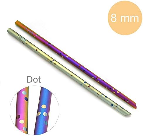 TiANN STRAW02-AU-CI+BAG03 Titanium Straw-Dot (8 mm)