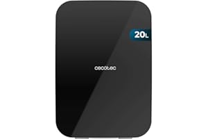 Cecotec Mini Frigo Bolero MiniColing 20L Bahamas Noir. Capacité 20 L, Fonctionnement 12-220 V, Compatible avec Caravanes, Fonction Chaud et Froid, Température Réglable de 7 ºC à 65 ºC