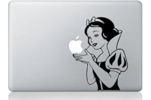 BBMEDIA Snow white Macbook Air 11 13 and Macbook 13 15 inch decal sticker (autocollant) (Blanche-Neige) Apple Laptop