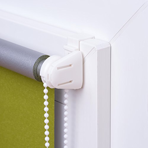 Fenster Verdunkelungsrollo grün: 110×150 (Gesamtbreite X Höhe in cm) / Thermorollo Klemmfix Rollo Montage ohne Bohren inkl. Montagezubehör / weitere Größen: 40 / 50 / 60 / 70 / 80 / 90 / 100 / 110 x 150 oder 210 cm - 4