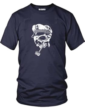 Wolkenbruch® Herren T-Shirt Seemann Totenkopf, vers. Farben Gr. S bis XXXXXL