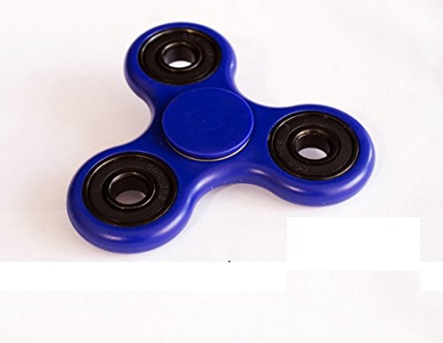Tri Fidget Hand Spinner Toy,Stress Reducer Ultra Durable High Speed Ceramic Bearing Fidget Finger Toy Can Continue to Rotate for 1-3 minutes - Perfect for ADD / ADHD / Anxiety / Autism And Stress Relief Adult Children,Office Desk Gadget (blue)