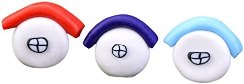 Fuyingda 4 x DIY Garden Miniature Cartoon House Figurine Craft Micro Landscape Decor C41