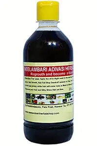 AYURVEDA NISARGA PURE Neelamabari Adivasi Herbal Hair Oil for Hair Growth and Dandruff Control 500 ml