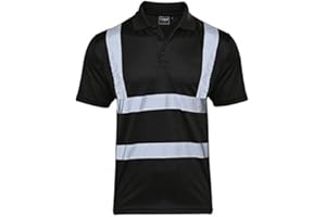 Expert Workwear Polo de alta visibilidad visibilidad visibilidad manga corta seguridad - amarillo naranja rojo azul marino negro - dos tonos amarillo/azul marino naranja/azul marino