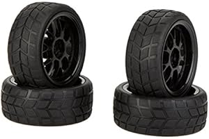 SovelyBoFan 4pcs High Performance 1/10 Rally Car Rim Wheels and Tires 20101 for HSP HPI Kyosho RC Car